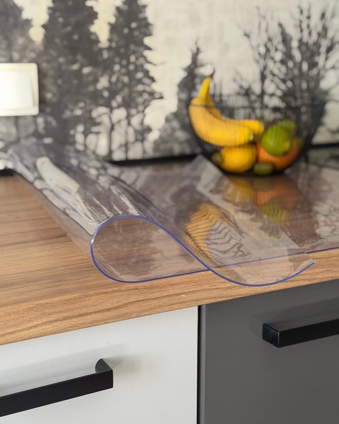 Transparente Tischfolie 80×160 cm · 1,5 mm Glanz